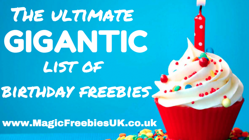 birthday freebies the ultimate gigantic list of birthday freebies