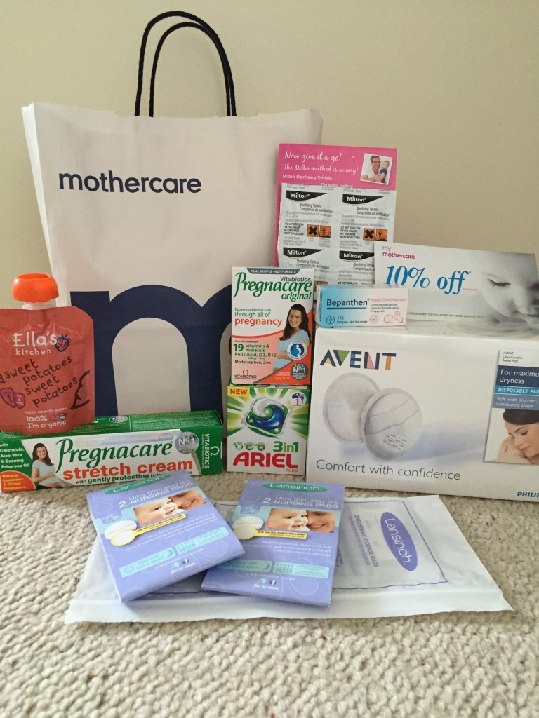 free mothercare goody bag