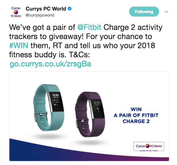 free twitter competitions