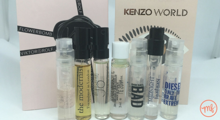 Collection of 7 perfume samples