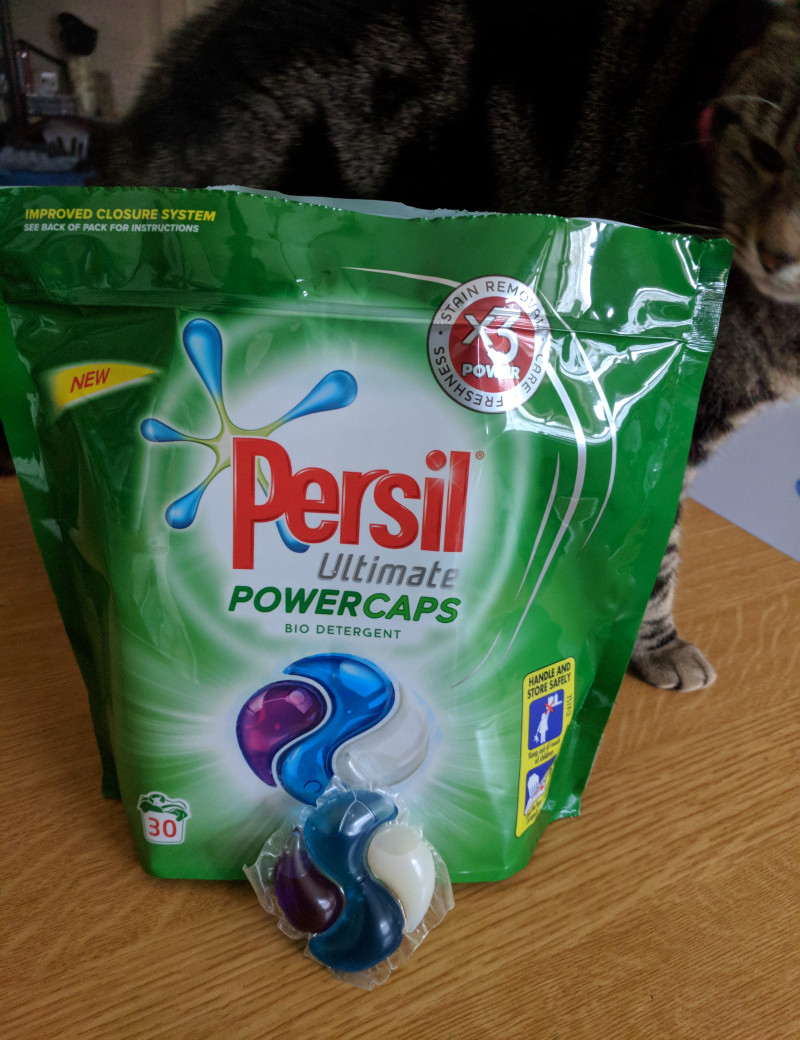 Pack of Persil washing pods