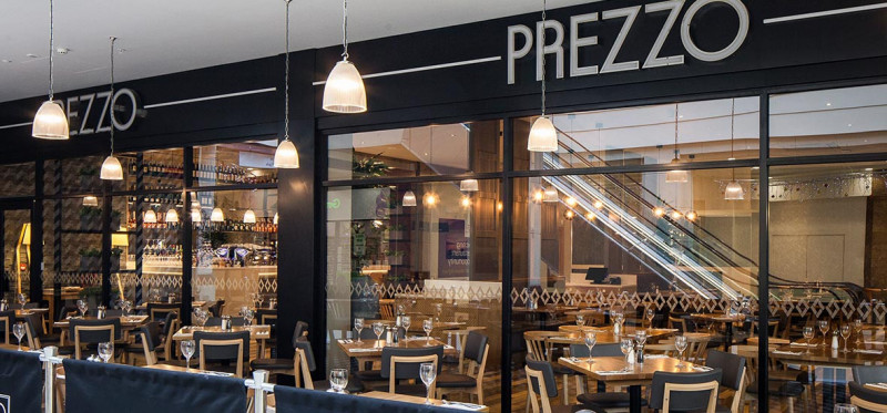 Outside of a Prezzo restaurant