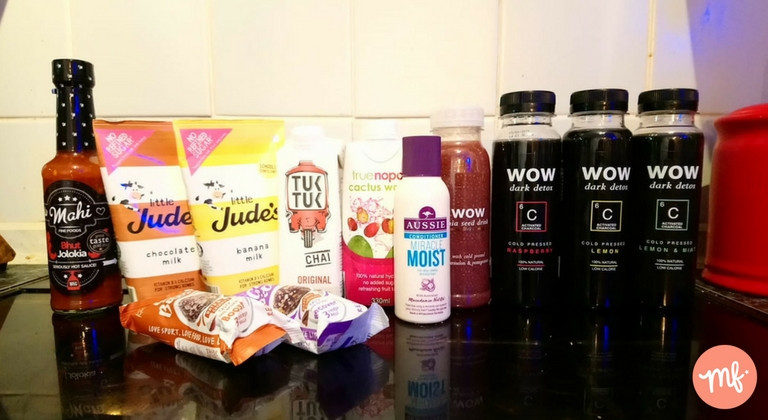 Collection of free food from cashback apps