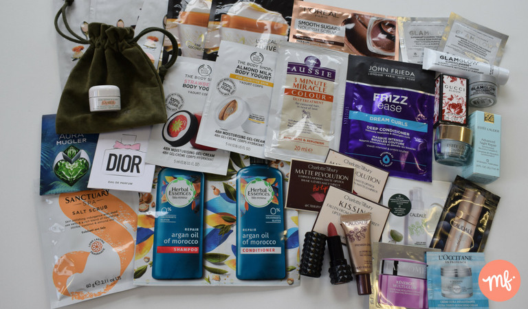 Colleciton of free makeup and beauty products