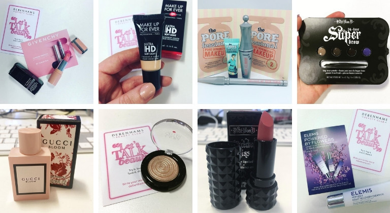 Beauty freebies from the Debenhams Beauty Club
