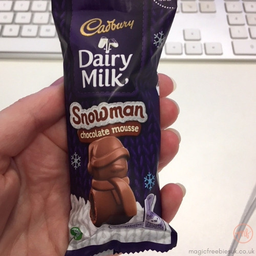 Free Cadbury Chocolate Snowman