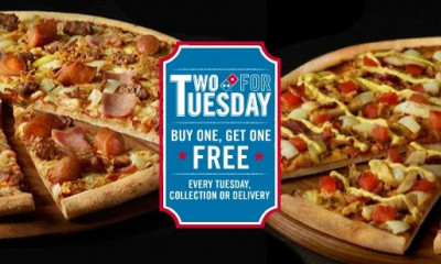 <span class="merchant-title">Domino's</span> | 2 for 1 Tuesdays