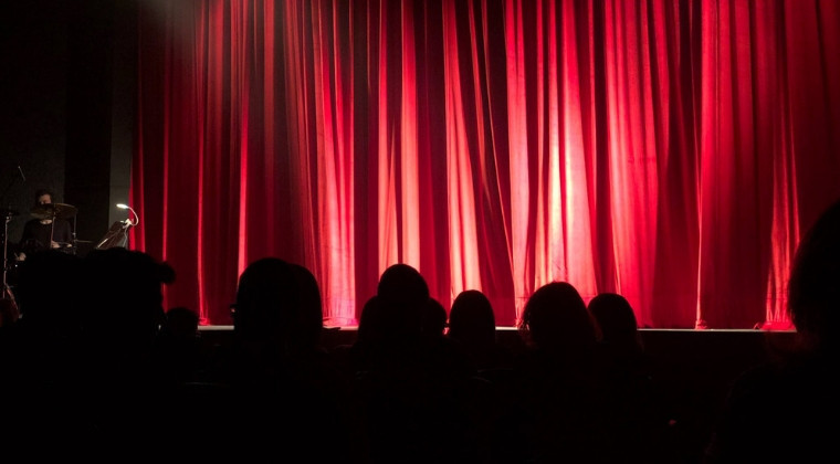 Theatre stage with audience