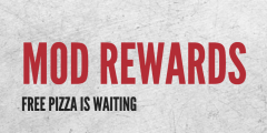 Free Pizza with Reward Stamps