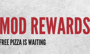 Free Pizza with Reward Stamps