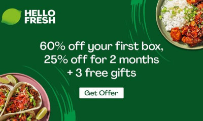 HelloFresh Box – 60% Off + 3 Free Gifts