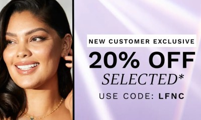 Bargain: 20% off selected beauty for new customers at LOOKFANTASTIC