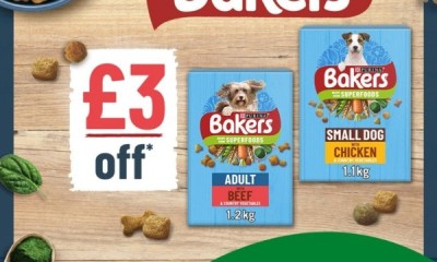 Free £3 Bakers Dog Food Coupon