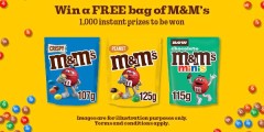 Win a Bag of M&M's - 1,000 Available