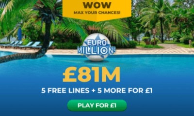 £81M Euromillions Jackpot - 10 Lines for £1