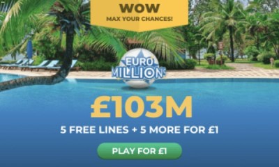 £103M Euromillions Jackpot - 10 Lines for £1