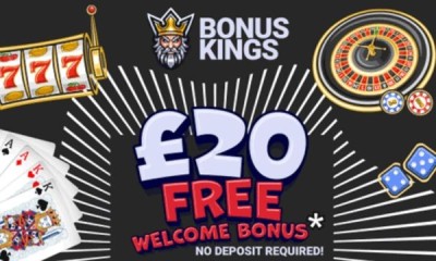 Free £20 Casino Welcome Bonus - No Deposit Required