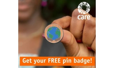 Free Care International Pin Badge