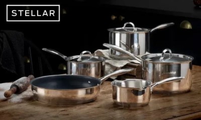 Win Stellar 5-Piece Stainless Steel Pans