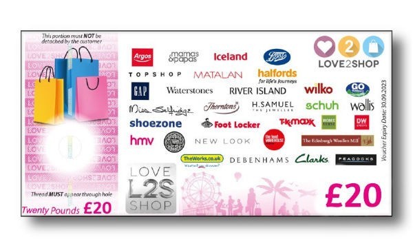 Earn a Free £20 Love2Shop Gift Card