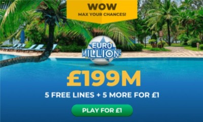 £199M Euromillions Jackpot - 10 Lines for £1