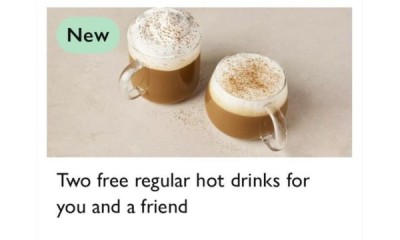 Free 2x Hot Drinks from John Lewis