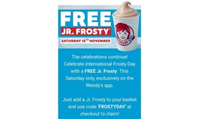 Free Wendy's Frosty (15th November)