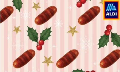 Free Aldi Pigs in Blankets Wrapping Paper 