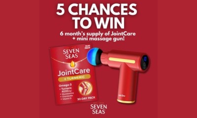 Win 6 Month’s Supply of Seven Seas JointCare Turmeric + Mini Massage Gun