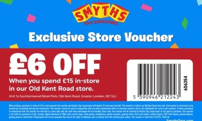 Free £6 Smyths Voucher (Old Kent Road)