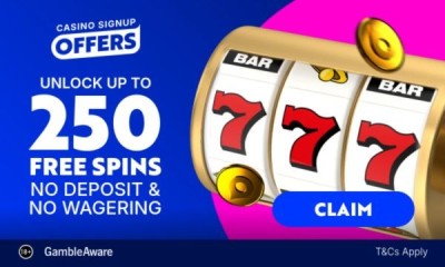 250 Free Spins - No Deposit & No Wagering