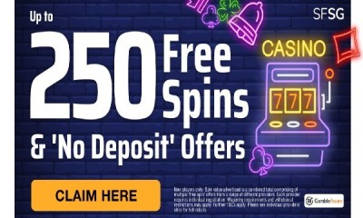 250 Free Spins - No Deposit & No Wagering