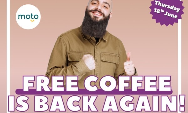 Free Coffee at Moto for HGV Drivers - today only!