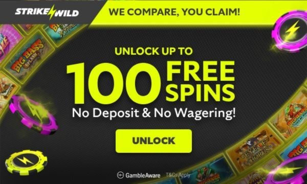 100 Free Spins - No Deposit & No Wagering