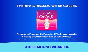 Free Always Platinum Pads at Superdrug