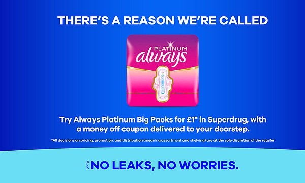 Free Always Platinum Pads Coupon