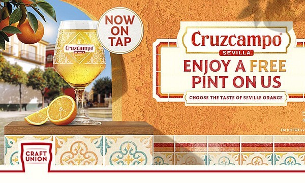 Free Pint of Cruzcampo Orange