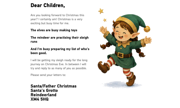 Free Letter from Santa